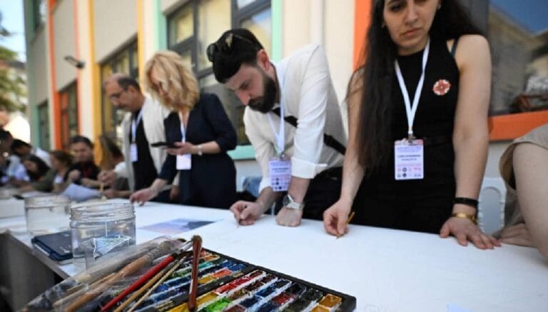 10 ülkeden 41 ressam Düzce’de buluştu 10 ülkeden 41 ressam Düzce’de buluştu