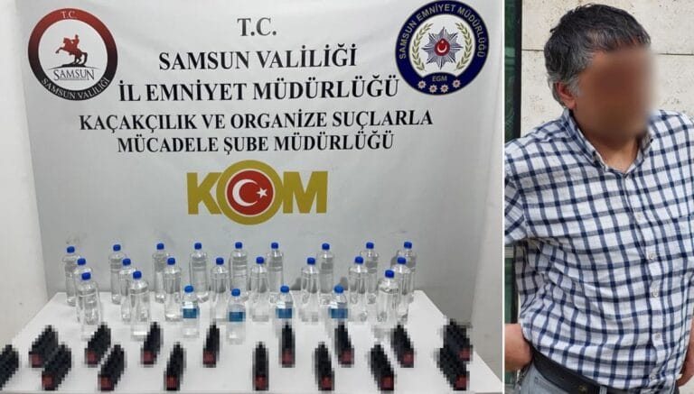 14 yaşındaki çocuğa alkol satan şüpheli, sahte içkiyle yakalandı 14 yaşındaki çocuğa alkol satan şüpheli, sahte içkiyle yakalandı