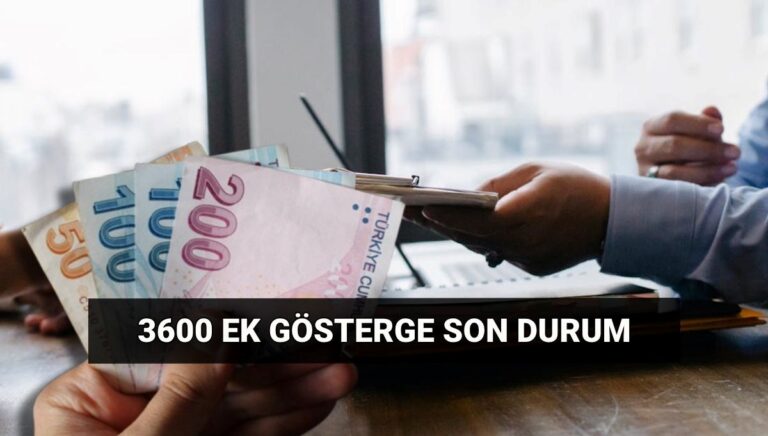 3600 ek gösterge nedir, kimleri kapsıyor? Kamu çalışanlarının 3600 ek göstergesi iptal mi oldu? 3600 ek gösterge nedir, kimleri kapsıyor? Kamu çalışanlarının 3600 ek göstergesi iptal mi oldu?
