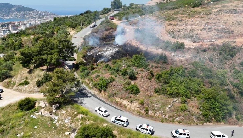 Alanya’da makilik yangını