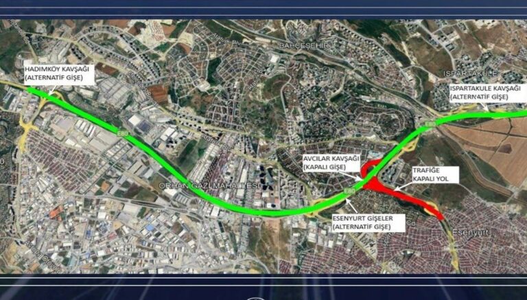 Avcılar gişeleri, çalışma dolayısıyla trafiğe kapatıldı Avcılar gişeleri, çalışma dolayısıyla trafiğe kapatıldı