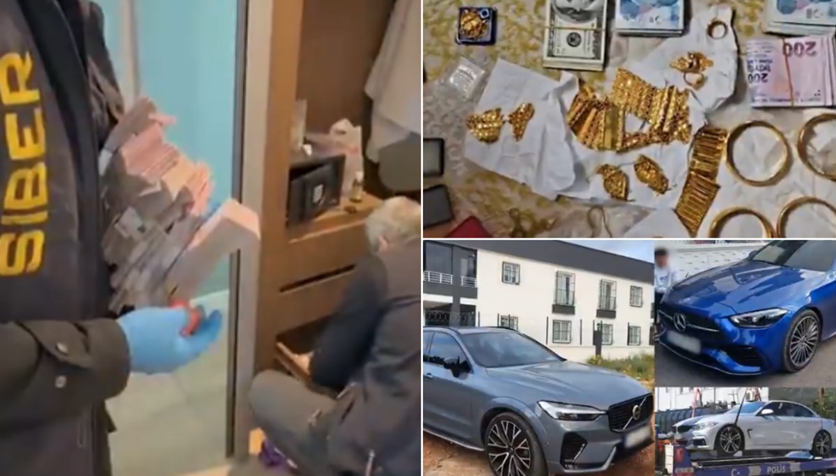 Balya balya paralar, altınlar ve lüks otomobiller… 39 şehirde büyük operasyon: 568 gözaltı