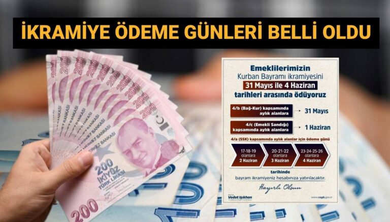 BELLİ OLDU | Emekli bayram ikramiyesi ödeme tarihleri 2025: 4000 TL Kurban Bayramı ikramiyesi ne zaman yatacak? Bakan Işıkhan açıkladı BELLİ OLDU | Emekli bayram ikramiyesi ödeme tarihleri 2025: 4000 TL Kurban Bayramı ikramiyesi ne zaman yatacak? Bakan Işıkhan açıkladı