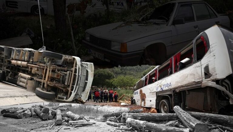 Çanakkale’de zincirleme trafik kazası: 8 ölü