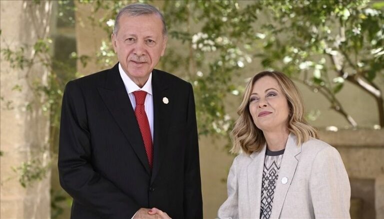 Cumhurbaşkanı Erdoğan, Meloni ile görüştü