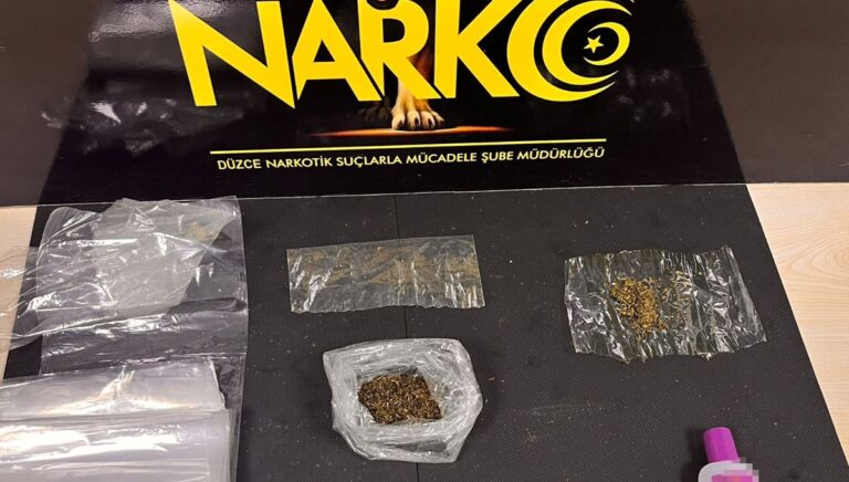 Düzce’de uyuşturucu operasyonu: 4 kişi yakalandı