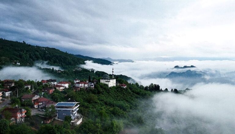 Düzce’nin köylerini sis denizi kapladı Düzce’nin köylerini sis denizi kapladı