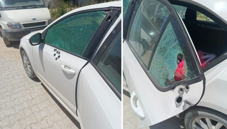 Hatay’da iş insanının otomobiline silahlı saldırı Hatay’da iş insanının otomobiline silahlı saldırı