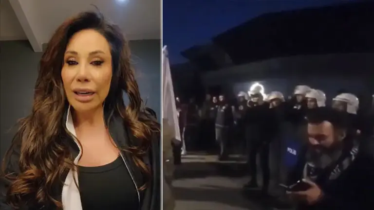 İstanbul’da Linet Menaşi’ye ‘İsrail’ protestosu: ‘Can güvenliğim yok’ diyerek seslendi!