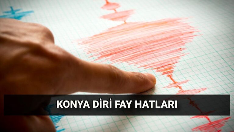 Konya deprem bölgesi mi? Konya’da fay hattı var mı? Konya diri faylar