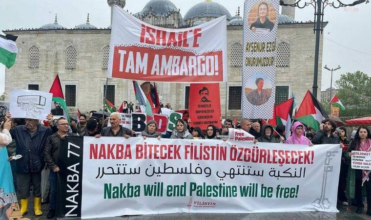Nakba’nın 77. yılında İstanbul’da Filistin halkıyla dayanışma yürüyüşü