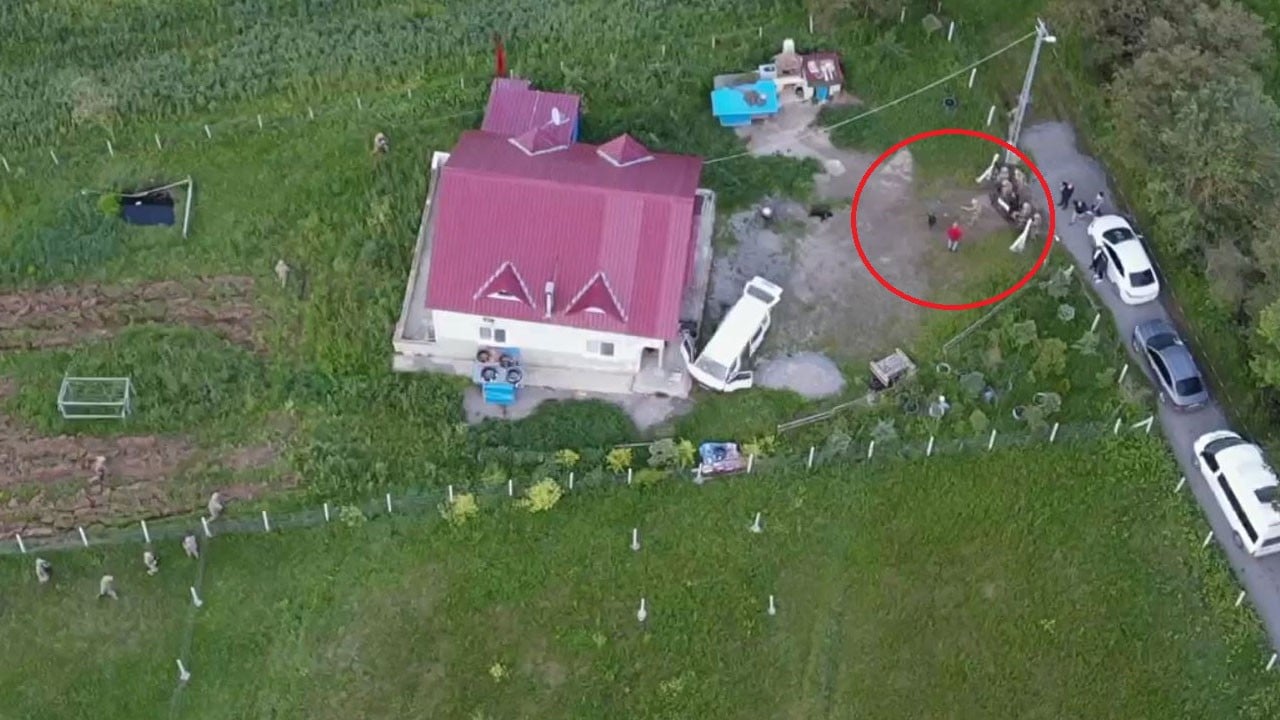 Operasyon dronla görüntülendi! 10 yıl hapisle aranan hükümlü böyle yakalandı