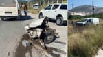 Otomobiller kafa kafaya çarpıştı, Mucize kurtuluş Otomobiller kafa kafaya çarpıştı, Mucize kurtuluş