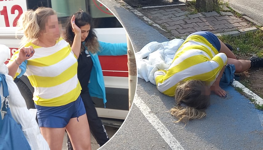 Yol kenarında baygın halde bulunan kadın ekipleri alarma geçirdi