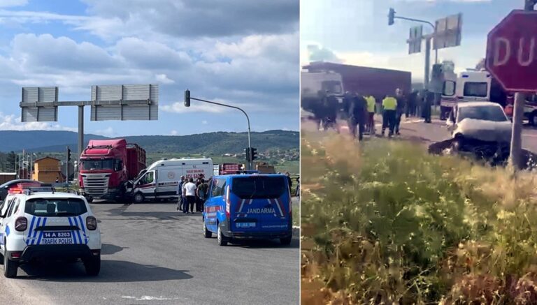 Başsavcıyı taşıyan ambulans kazaya karıştı: 1’i ağır, 8 yaralı Başsavcıyı taşıyan ambulans kazaya karıştı: 1’i ağır, 8 yaralı