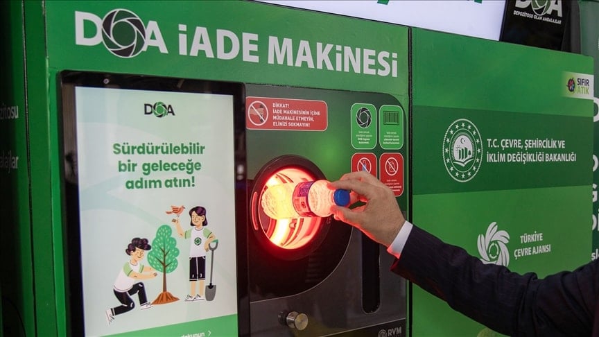 Depozito sistemiyle 520 milyon euro geri kazanım hedefi! Depozito sistemiyle 520 milyon euro geri kazanım hedefi!