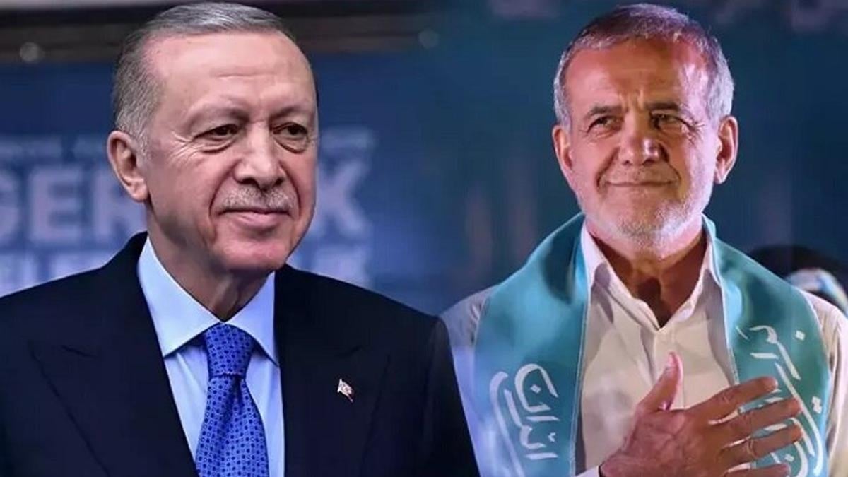 Erdoğan İran Cumhurbaşkanı Pezekişyan ile görüştü Erdoğan İran Cumhurbaşkanı Pezekişyan ile görüştü