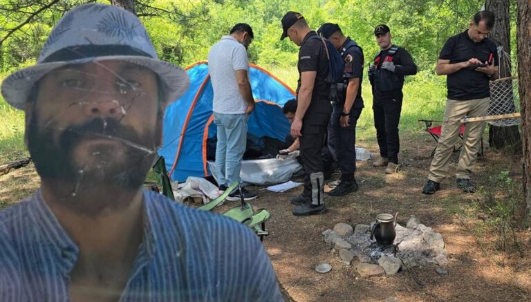 Ormanda kamp yapan öğretmen kayboldu Ormanda kamp yapan öğretmen kayboldu