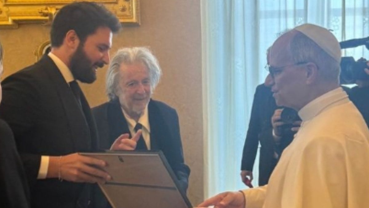 Papa ve Al Pacino aynı karede Papa ve Al Pacino aynı karede