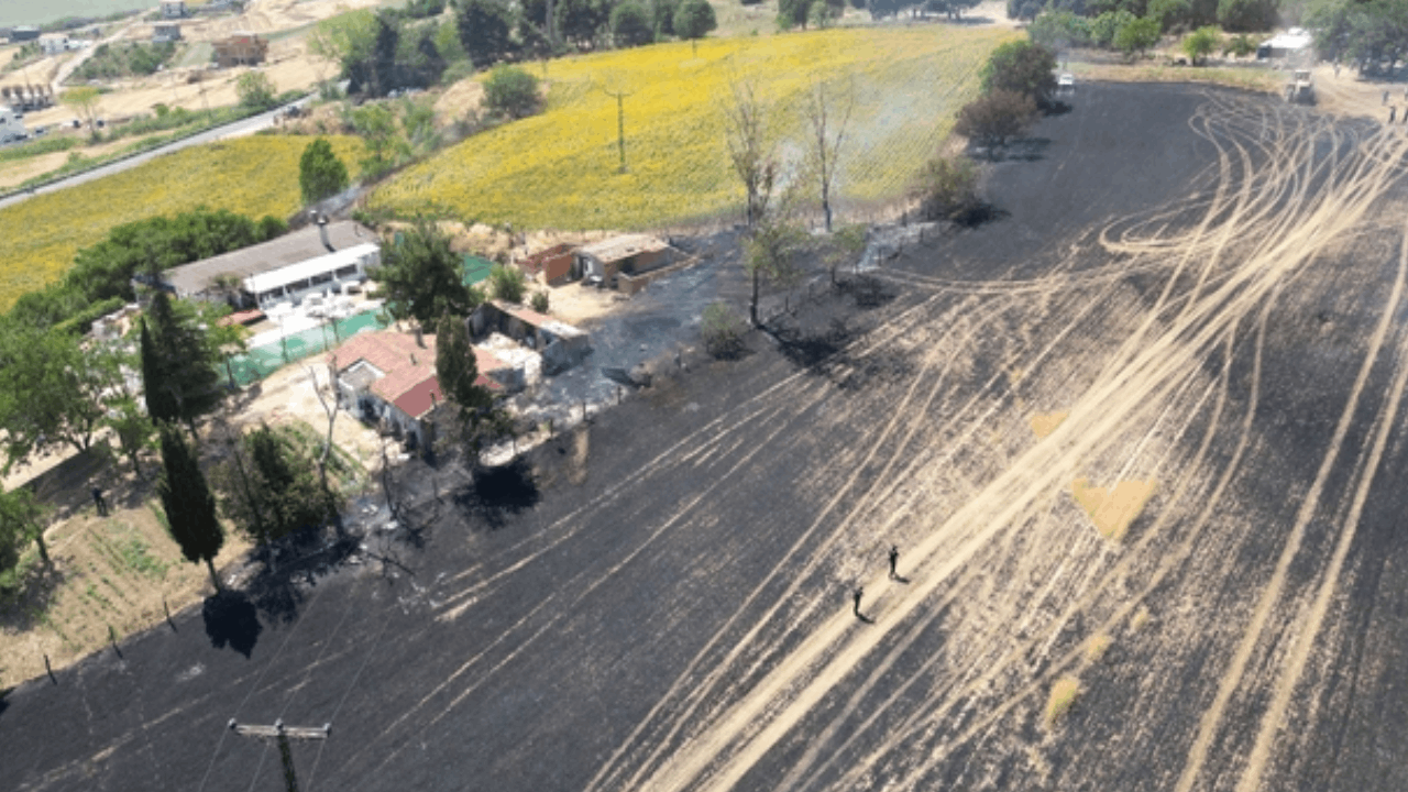 Trakya’da iki haftada 2 bin 750 dekar ekili alan yandı Trakya’da iki haftada 2 bin 750 dekar ekili alan yandı