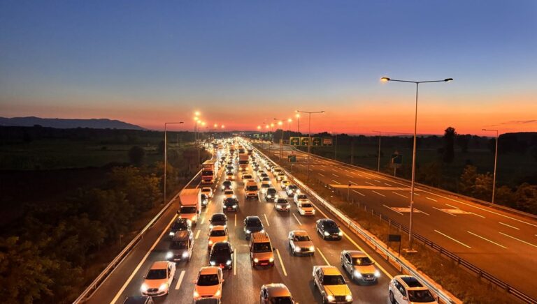 Yollarda bayram trafiği artıyor Yollarda bayram trafiği artıyor