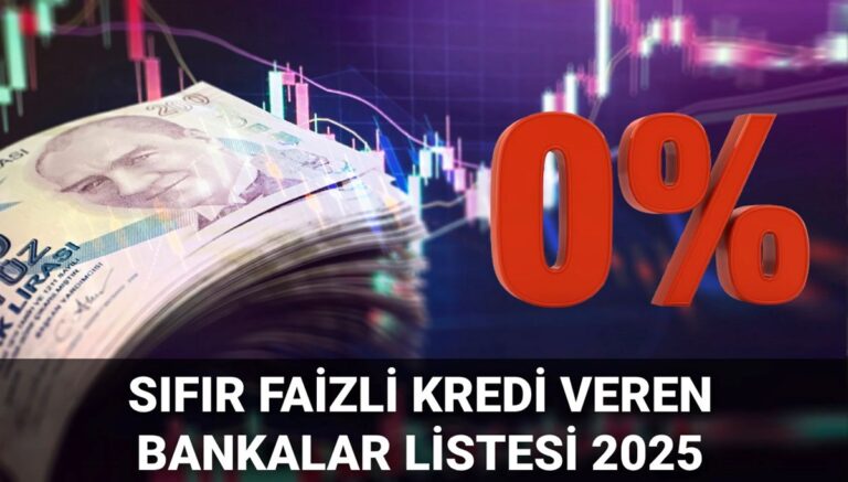 0 faizli kredi veren bankalar güncellendi: Hangi banka, ne kadar faizsiz kredi veriyor? 2025 Temmuz ayı bankaların faiz oranları 0 faizli kredi veren bankalar güncellendi: Hangi banka, ne kadar faizsiz kredi veriyor? 2025 Temmuz ayı bankaların faiz oranları