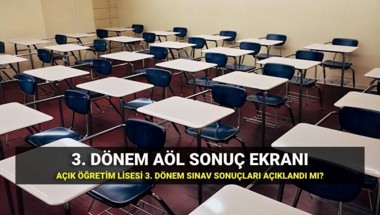 Açık Öğretim Lisesi (AÖL) 3. dönem sınav sonuç tarihi: 2025 Açık lise sınav sonuçları açıklandı mı, nasıl sorgulanır? Açık Öğretim Lisesi (AÖL) 3. dönem sınav sonuç tarihi: 2025 Açık lise sınav sonuçları açıklandı mı, nasıl sorgulanır?