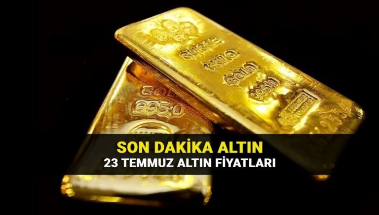 Altın kaç TL? 23 Temmuz son dakika canlı altı kuru: Gram ve çeyrek ne kadar oldu? Altın kaç TL? 23 Temmuz son dakika canlı altı kuru: Gram ve çeyrek ne kadar oldu?