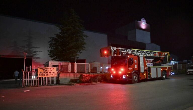 Ankara’da fabrika yangını Ankara’da fabrika yangını
