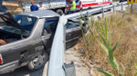 Bariyerlere ok gibi saplandı: 1 yaralı Bariyerlere ok gibi saplandı: 1 yaralı