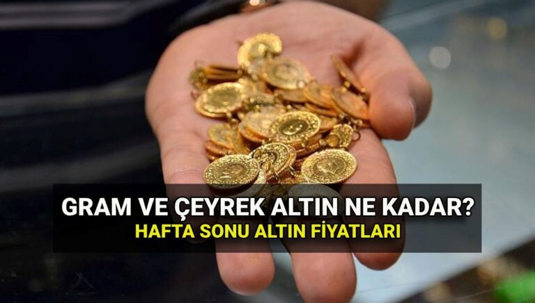 Canlı altın fiyatları: 6 Temmuz 1 gram altın ne kadar? Hafta sonu gram altın, çeyrek altın, yarım altın fiyatları Canlı altın fiyatları: 6 Temmuz 1 gram altın ne kadar? Hafta sonu gram altın, çeyrek altın, yarım altın fiyatları