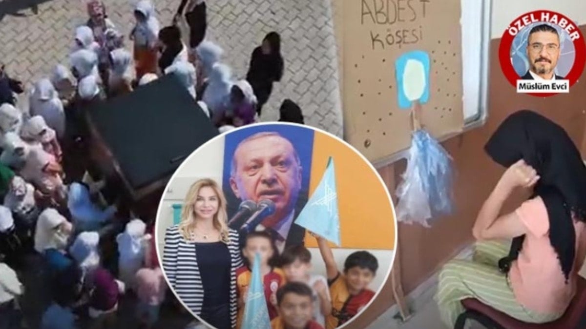 Devlet okullarında küçük çocuklara AKP propagandalı abdest köşesi, şeytan taşlama… Devlet okullarında küçük çocuklara AKP propagandalı abdest köşesi, şeytan taşlama…