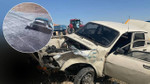 Kavşakta çarpıştılar otomobillerden biri alev aldı, 2 yaralı Kavşakta çarpıştılar otomobillerden biri alev aldı, 2 yaralı