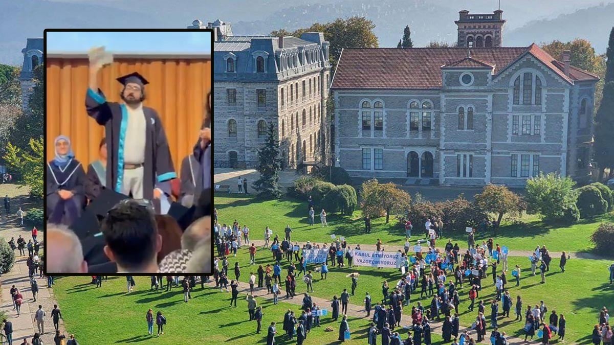 Mezuniyet töreninde İmamoğlu’nu hatırlatıp diplomasını yırttı! Mezuniyet töreninde İmamoğlu’nu hatırlatıp diplomasını yırttı!