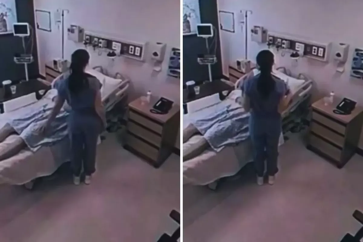 Üniformasının önünü açarak hastaya göğüslerini sallayan hemşireye tepki yağıyor Üniformasının önünü açarak hastaya göğüslerini sallayan hemşireye tepki yağıyor