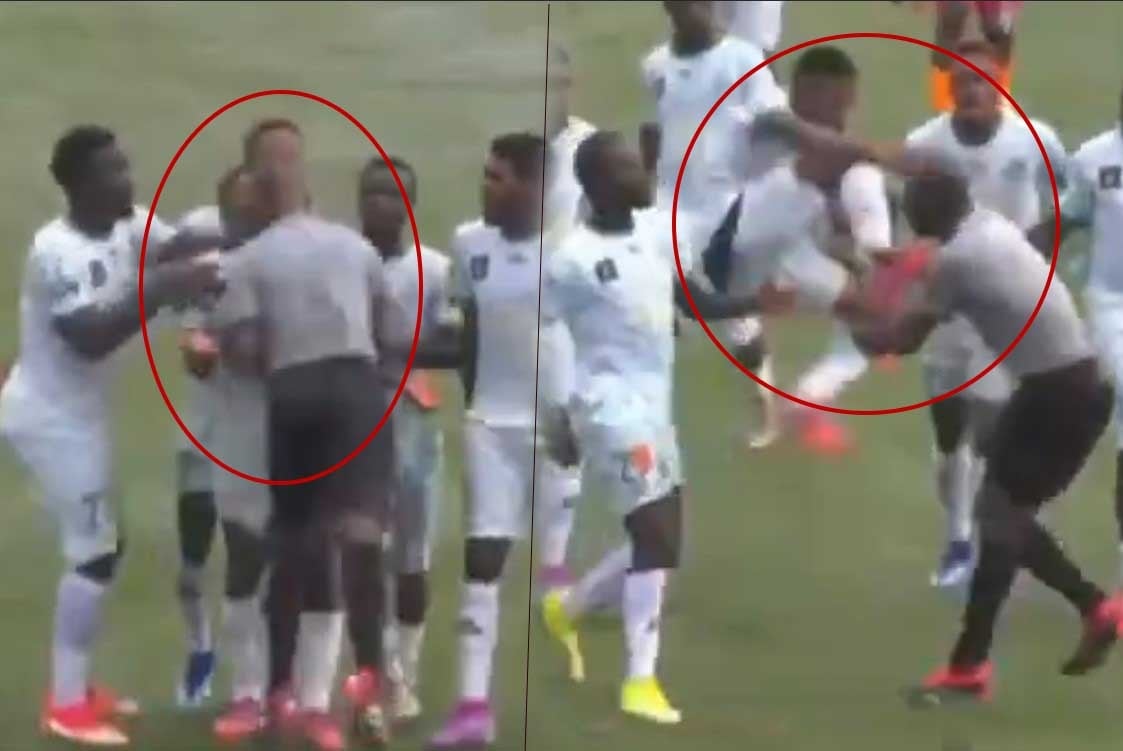Yeşil sahada akıl almaz olay! Hakem, kaptana kafa attı Yeşil sahada akıl almaz olay! Hakem, kaptana kafa attı
