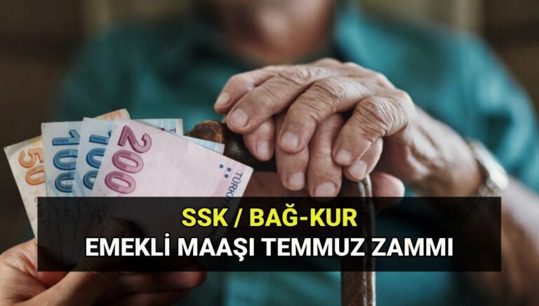 Zamlı emekli maaşı Temmuz 2025: SSK-Bağkur-Emekli Sandığı (4A-4B-4C) emeklığı aylığı kaç lira oldu? En düşük emekli maaşı tutarı Zamlı emekli maaşı Temmuz 2025: SSK-Bağkur-Emekli Sandığı (4A-4B-4C) emeklığı aylığı kaç lira oldu? En düşük emekli maaşı tutarı