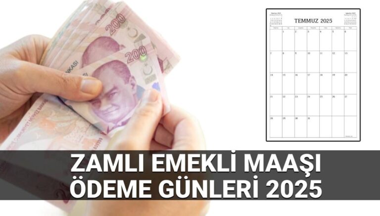 Zamlı emekli maaşları 2025 ne zaman yatacak? SSK ve Bağ-kur zamlı maaş ödeme günleri (4a,4b,4c) Zamlı emekli maaşları 2025 ne zaman yatacak? SSK ve Bağ-kur zamlı maaş ödeme günleri (4a,4b,4c)