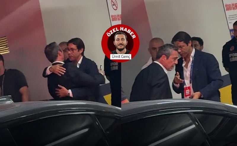 Ali Koç maçta sonra Rui Costa ile kucaklaştı Ali Koç maçta sonra Rui Costa ile kucaklaştı