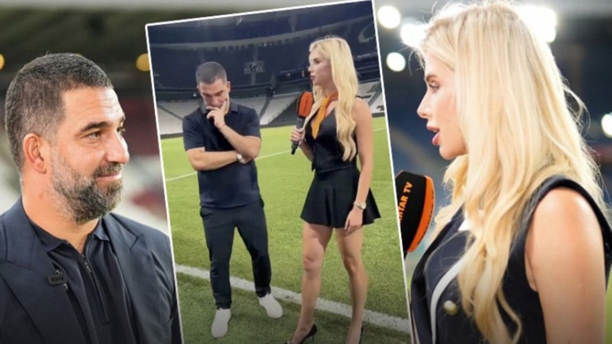 Arda Turan Ukraynalı spikeri bu kez şaşırttı Arda Turan Ukraynalı spikeri bu kez şaşırttı