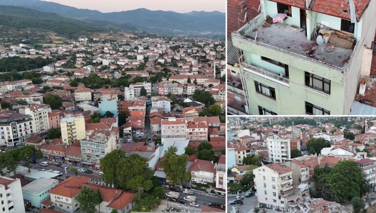 Balıkesir’deki depremin merkez üssünde bu sabah… Sındırgı havadan görüntülendi Balıkesir’deki depremin merkez üssünde bu sabah… Sındırgı havadan görüntülendi