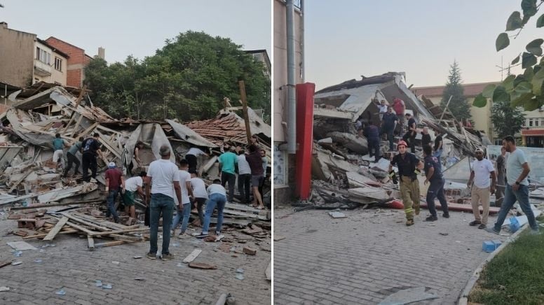 Balıkesir’den ilk görüntüler geldi! Yıkılan binaların olduğu bildiriliyor Balıkesir’den ilk görüntüler geldi! Yıkılan binaların olduğu bildiriliyor
