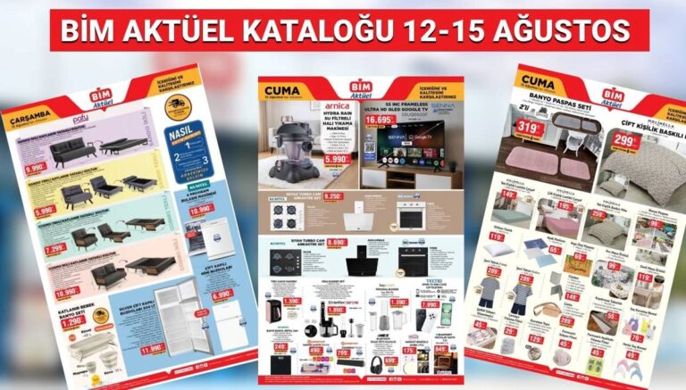 BİM 12-15 Ağustos aktüel kataloğu 2025: Termos, drone, paspas seti, pike ve koltuk çeşitleri raflara geliyor BİM 12-15 Ağustos aktüel kataloğu 2025: Termos, drone, paspas seti, pike ve koltuk çeşitleri raflara geliyor