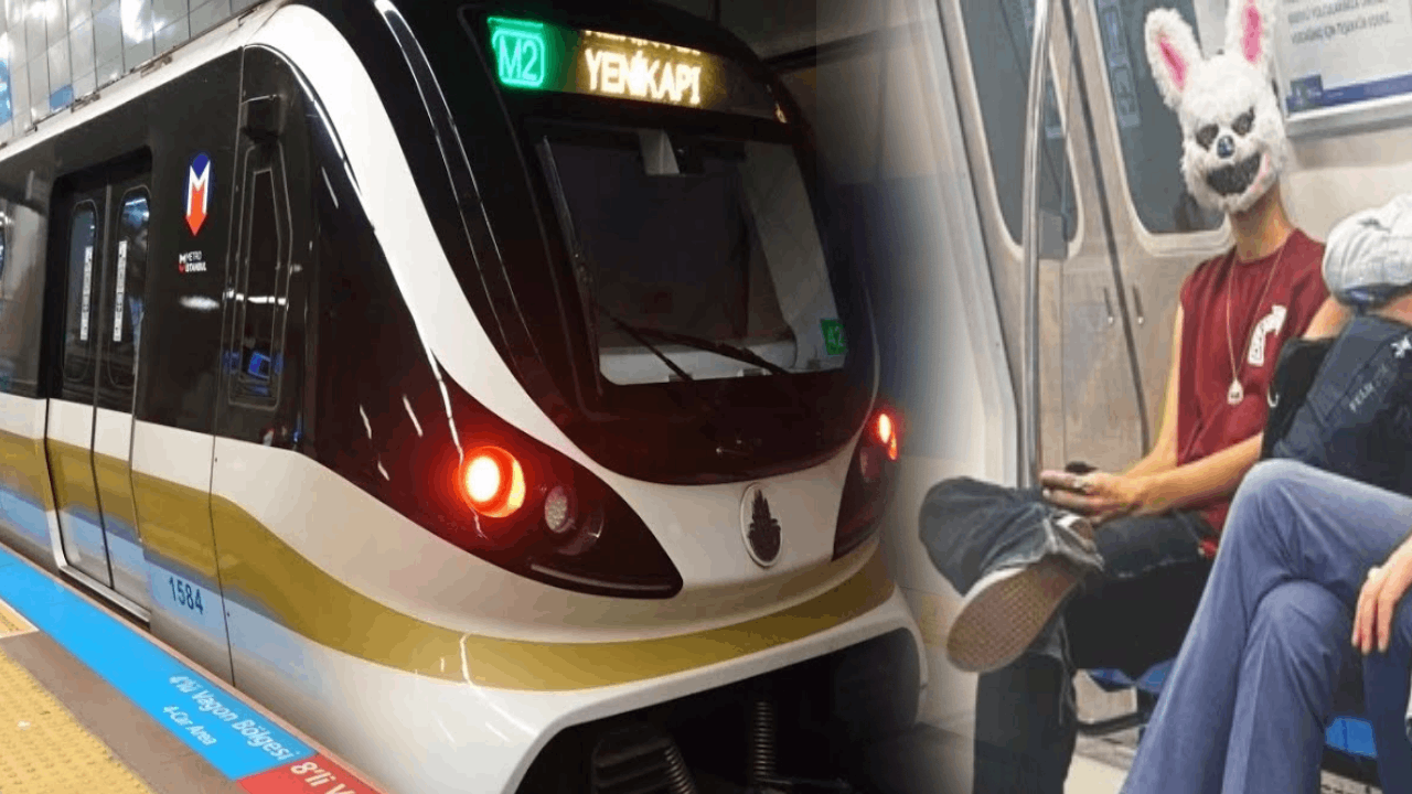 Bir kişi daha görüntülendi: Metroda tavşan maskesiyle gezenlerin gizemi Bir kişi daha görüntülendi: Metroda tavşan maskesiyle gezenlerin gizemi