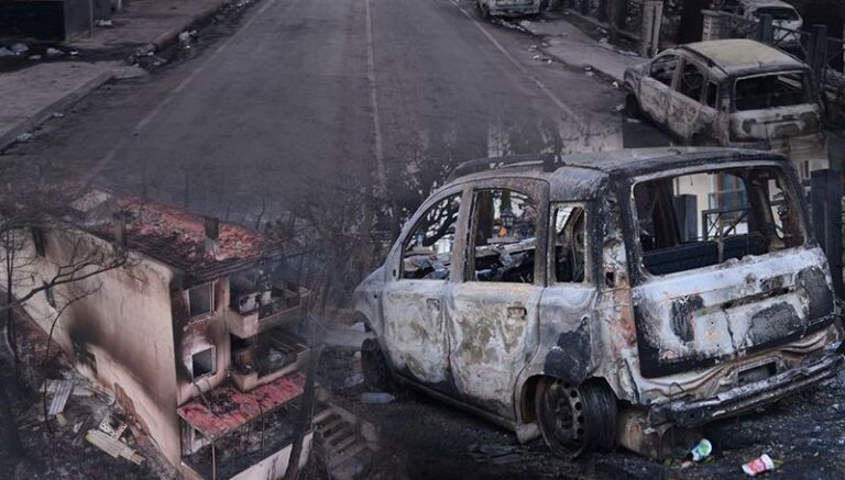 Çanakkale Güzelyalı’da yangın: Villalar ve otomobiller küle döndü, köyler boşaltıldı Çanakkale Güzelyalı’da yangın: Villalar ve otomobiller küle döndü, köyler boşaltıldı