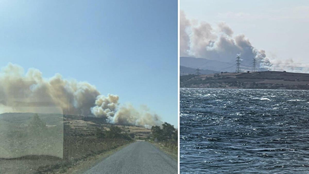 Çanakkale’de yangın çıktı! Ekipler seferber oldu Çanakkale’de yangın çıktı! Ekipler seferber oldu