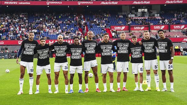 Fenerbahçeli futbolculardan Hollanda’da Gazze’ye destek! Fenerbahçeli futbolculardan Hollanda’da Gazze’ye destek!