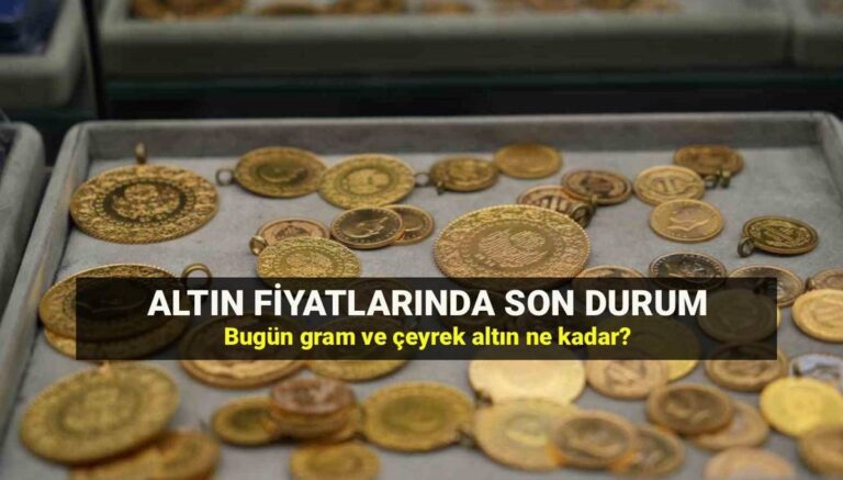 Gram ne kadar? 5 Ağustos güncel altın fiyatları: Bugün çeyrek altın kaç TL? Gram ne kadar? 5 Ağustos güncel altın fiyatları: Bugün çeyrek altın kaç TL?