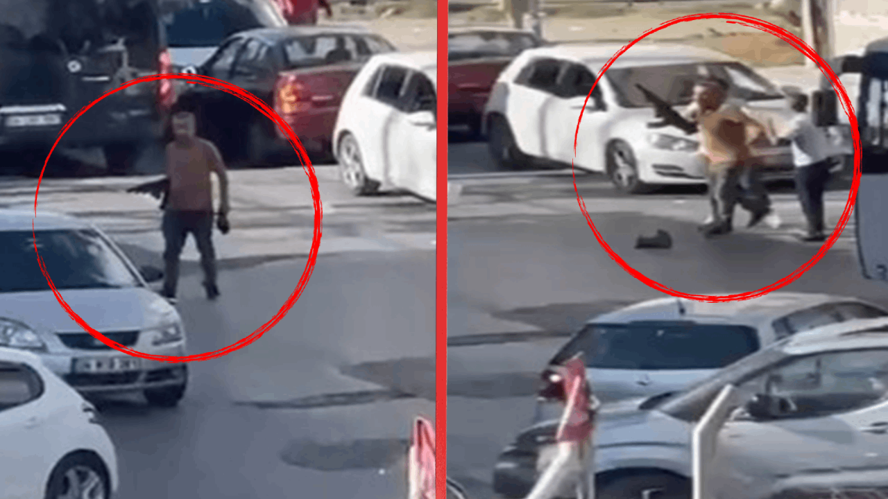 İstanbul’da pompalı tüfekle sokağa çıkıp yolu kapattı İstanbul’da pompalı tüfekle sokağa çıkıp yolu kapattı