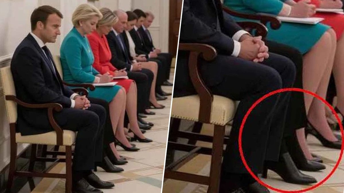 Macron’un yanındaki bacaklar kimin? Sosyal medya 3 gündür bu görseli tartışıyor Macron’un yanındaki bacaklar kimin? Sosyal medya 3 gündür bu görseli tartışıyor